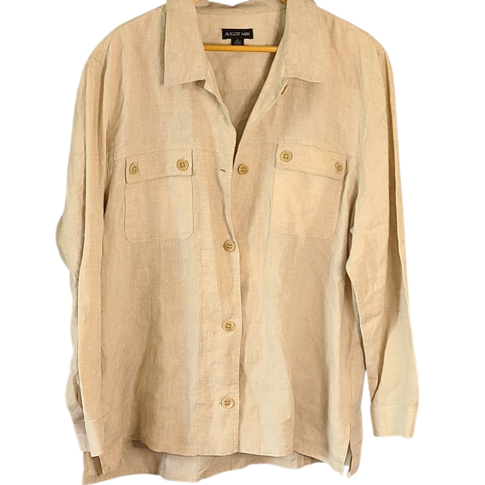 August Max Linen Blend Jacket